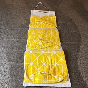 Yellow Geometric Hanging Organizer